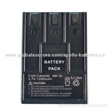 Camera Battery for Canon NB-3L , 3.7V 1200mAh ,Li-ion